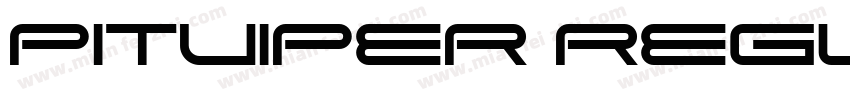 Pitviper Regular.ttf字体转换